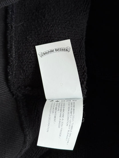 Chrome Hearts Black Triple Cross CH Logo Embroidered Sweater