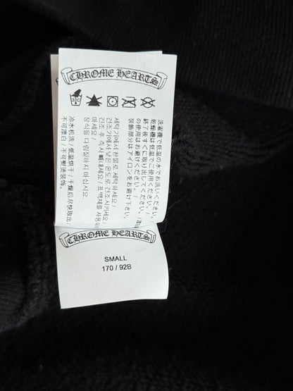 Chrome Hearts Black Triple Cross CH Logo Embroidered Sweater