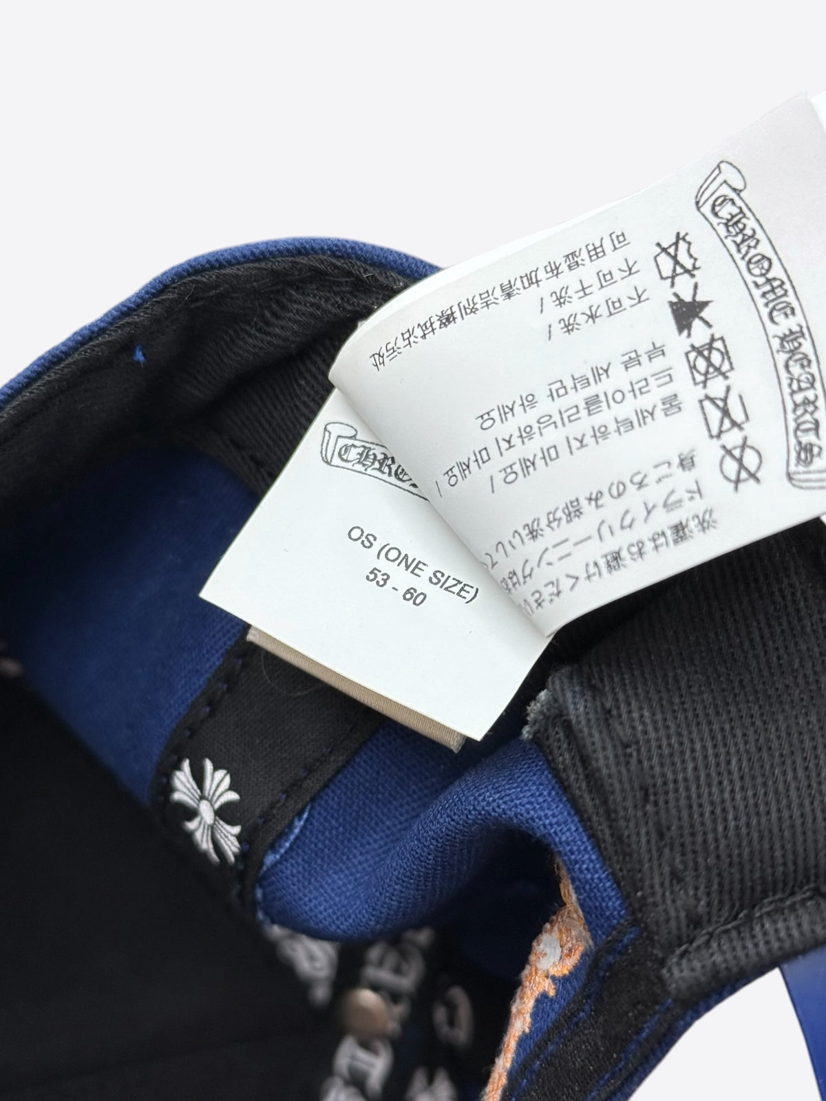 Chrome Hearts Blue & Orange CH Logo Hat