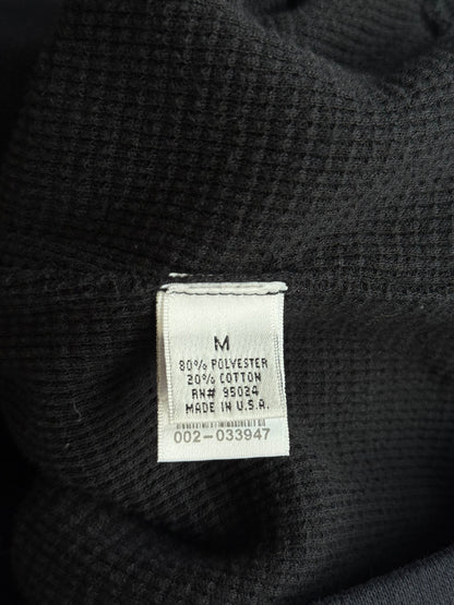 Chrome Hearts Black & White Horseshoe Cross Logo Thermal Zip Up Hoodie