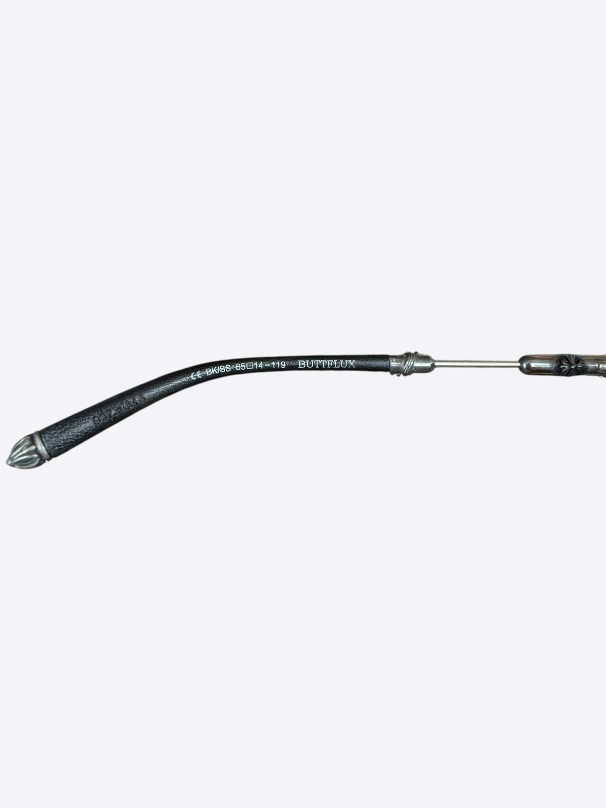 Chrome Hearts Black & Silver Buttflux Sunglasses