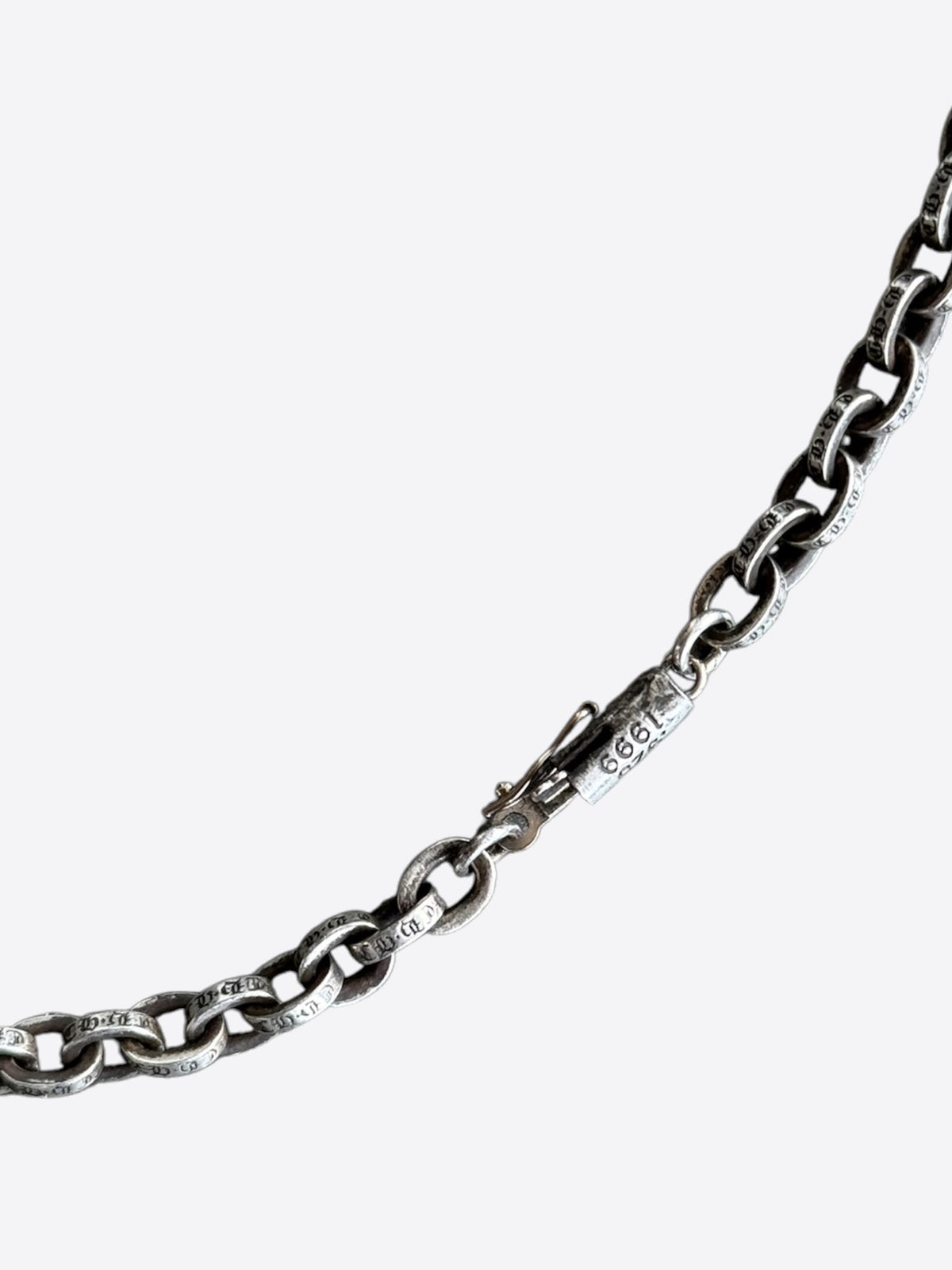 Chrome Hearts Silver Paper Chain Necklace