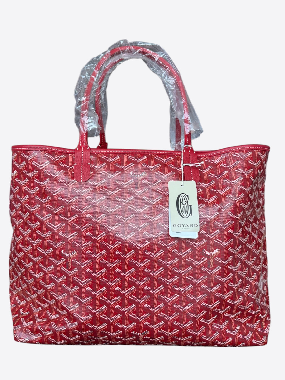 Goyard Red St. Louis Tote Bag PM