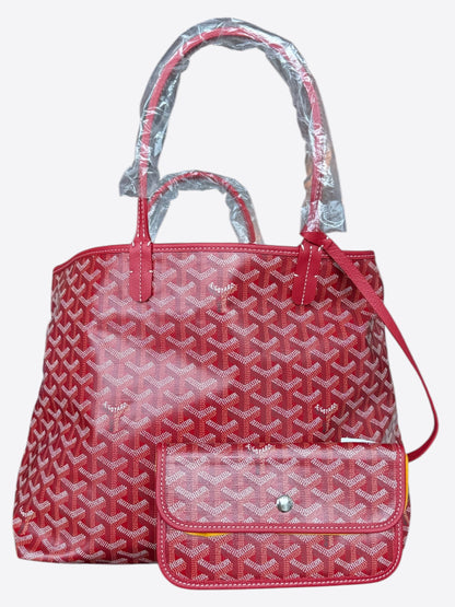 Goyard Red St. Louis Tote Bag PM
