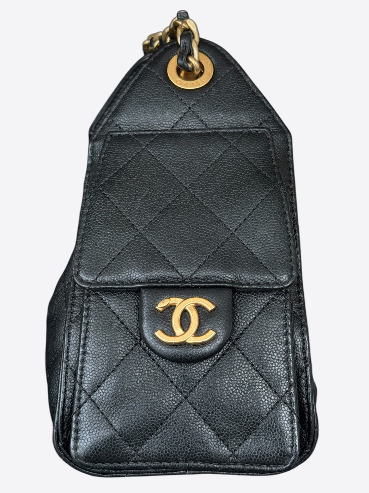 Chanel Black Caviar Quilted Mini 25 Bag