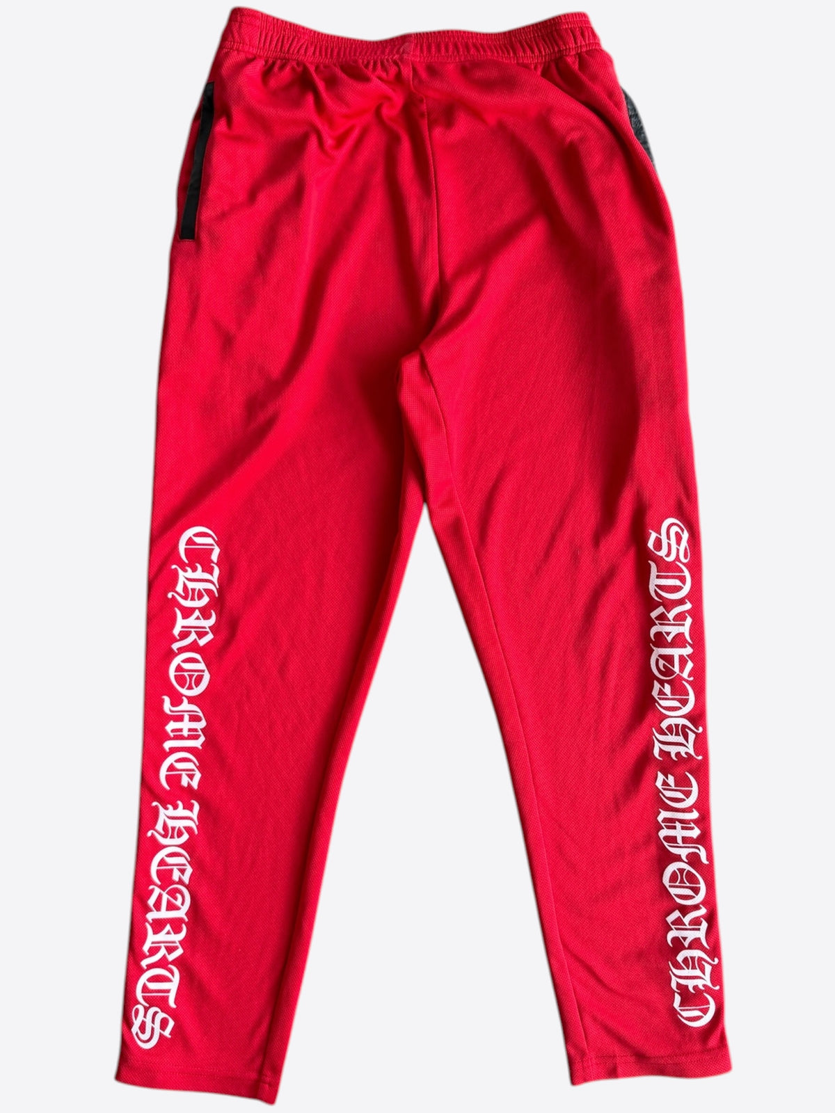 Chrome Hearts Red & White Snap Button Tearaway Track Pants