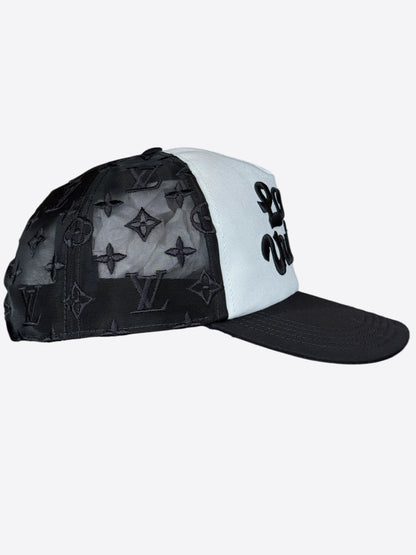 Louis Vuitton Tyler The Creator Black & White Embroidered Logo Hat