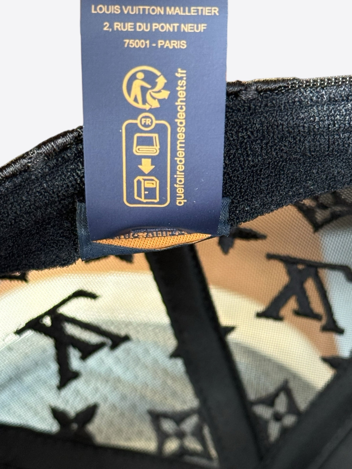 Louis Vuitton Tyler The Creator Black & White Embroidered Logo Hat