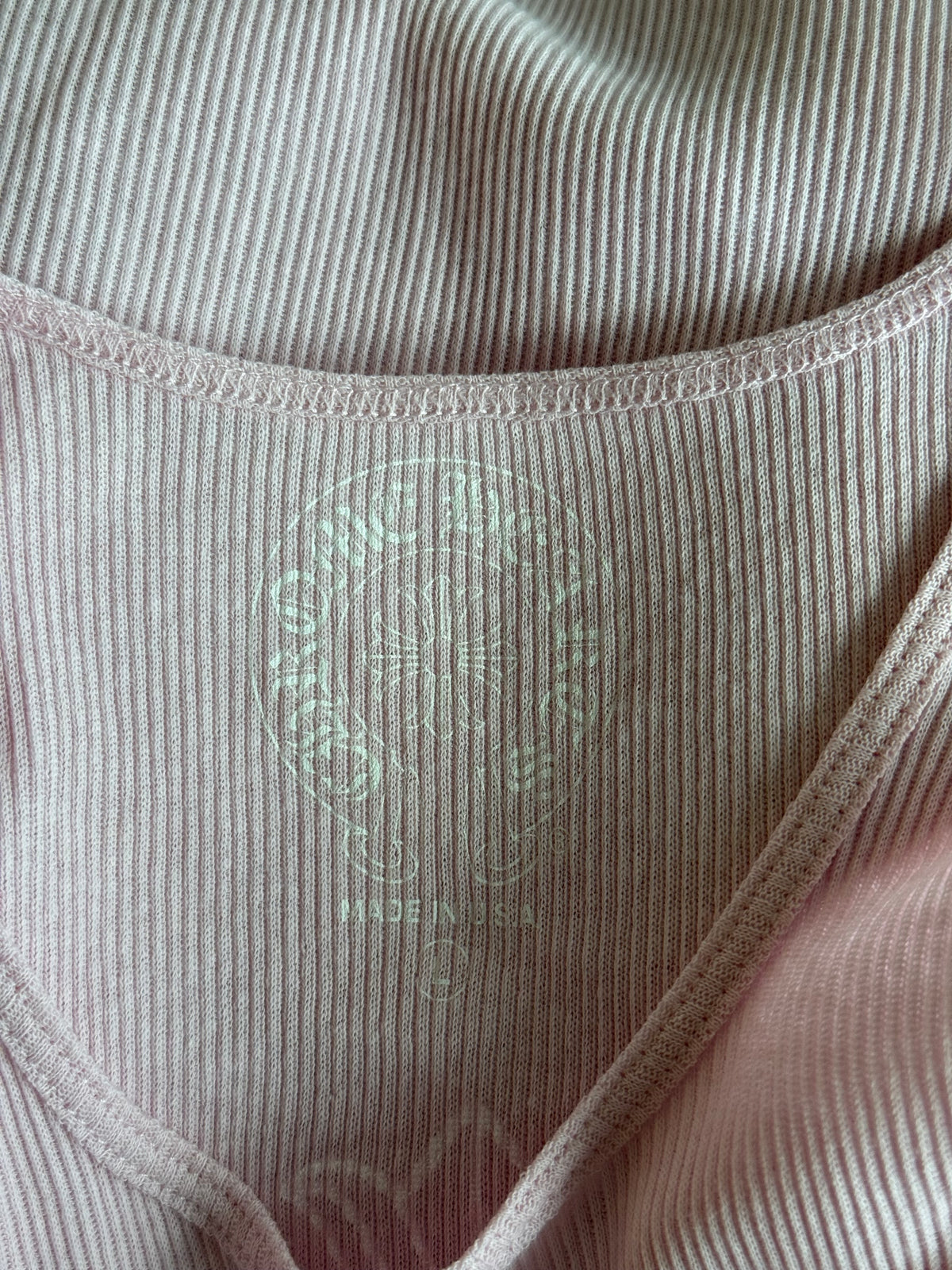 Chrome Hearts Pink & White T-Bar Cross Logo Tank Top