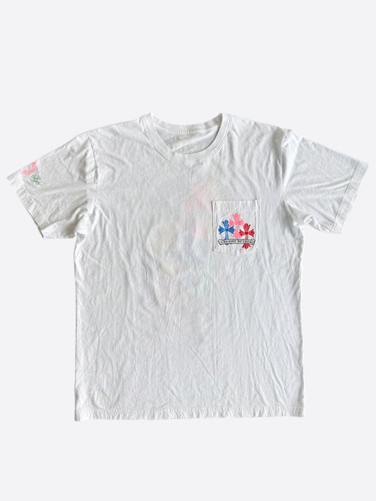 Chrome Hearts White Multicolor Cross T-Shirt