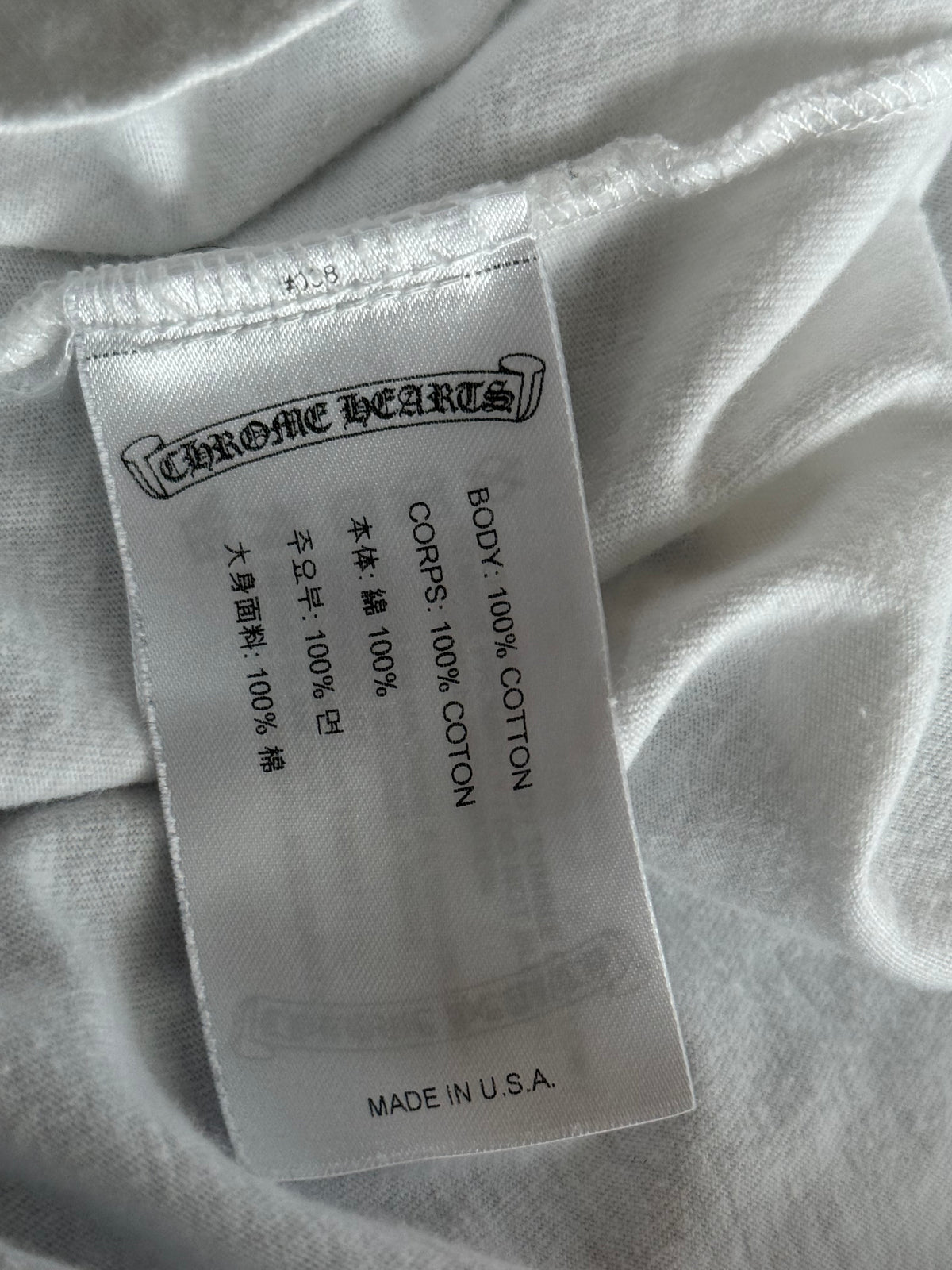 Chrome Hearts White Multicolor Cross T-Shirt
