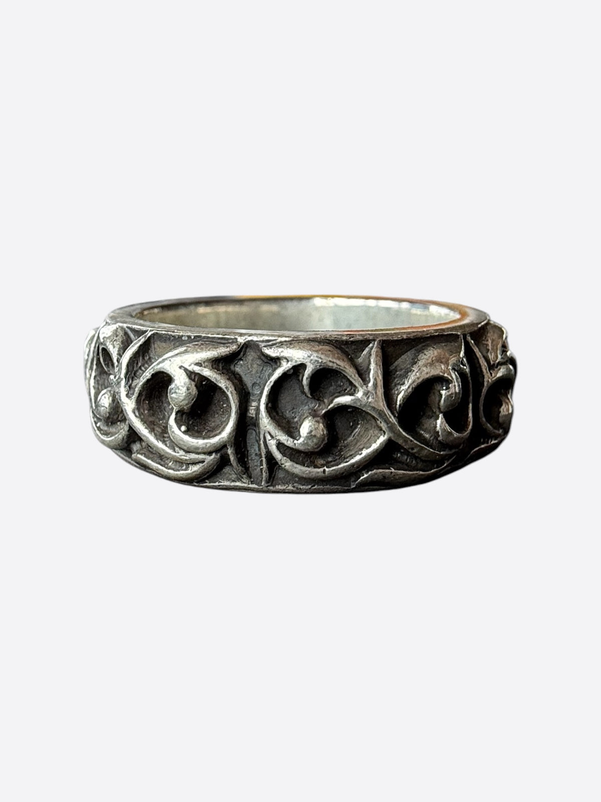 Chrome Hearts Silver Eternity Vine Band Ring
