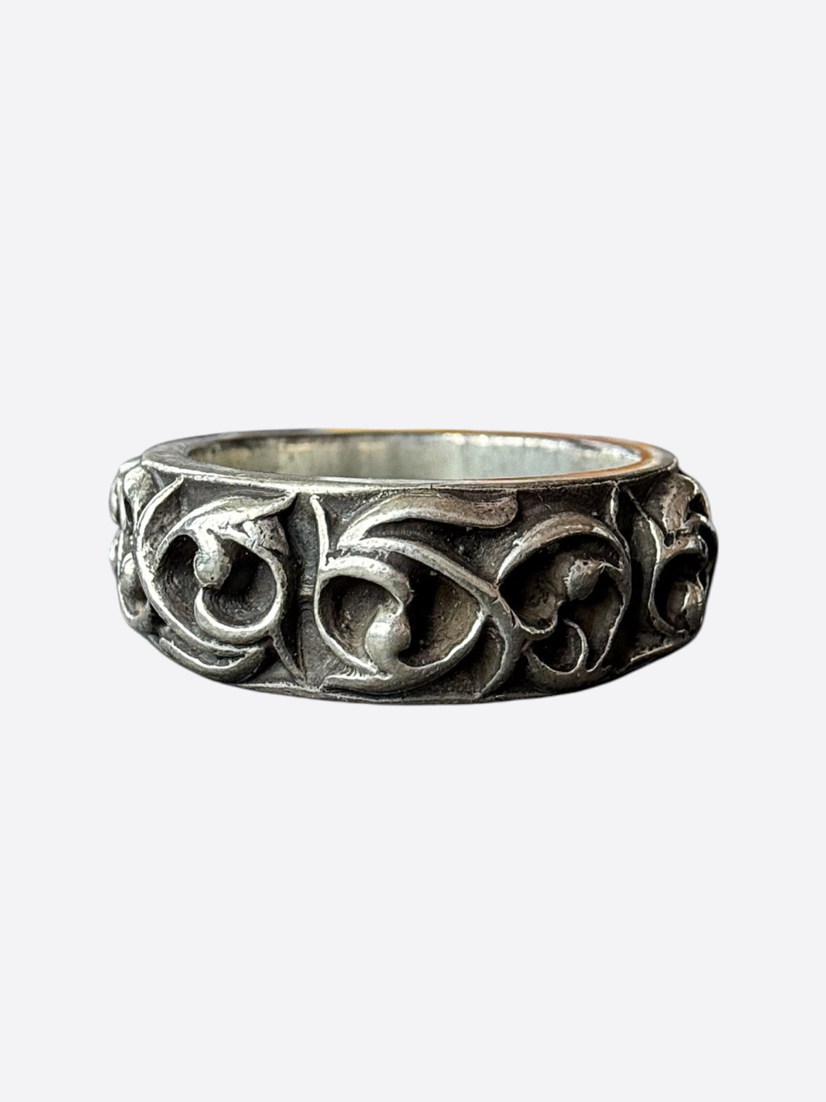 Chrome Hearts Silver Eternity Vine Band Ring