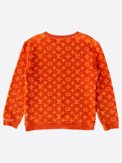 Louis Vuitton Orange Monogram Jacquard Sweater