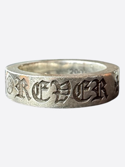 Chrome Hearts Silver Forever Ring