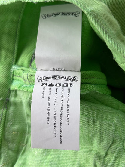 Chrome Hearts Levis Green & Black Cross Patch Jeans