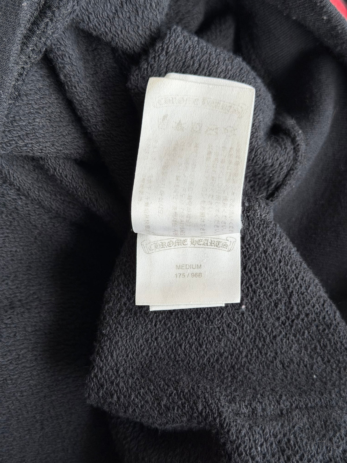 Chrome Hearts Black USA Flag Scroll Logo Hoodie