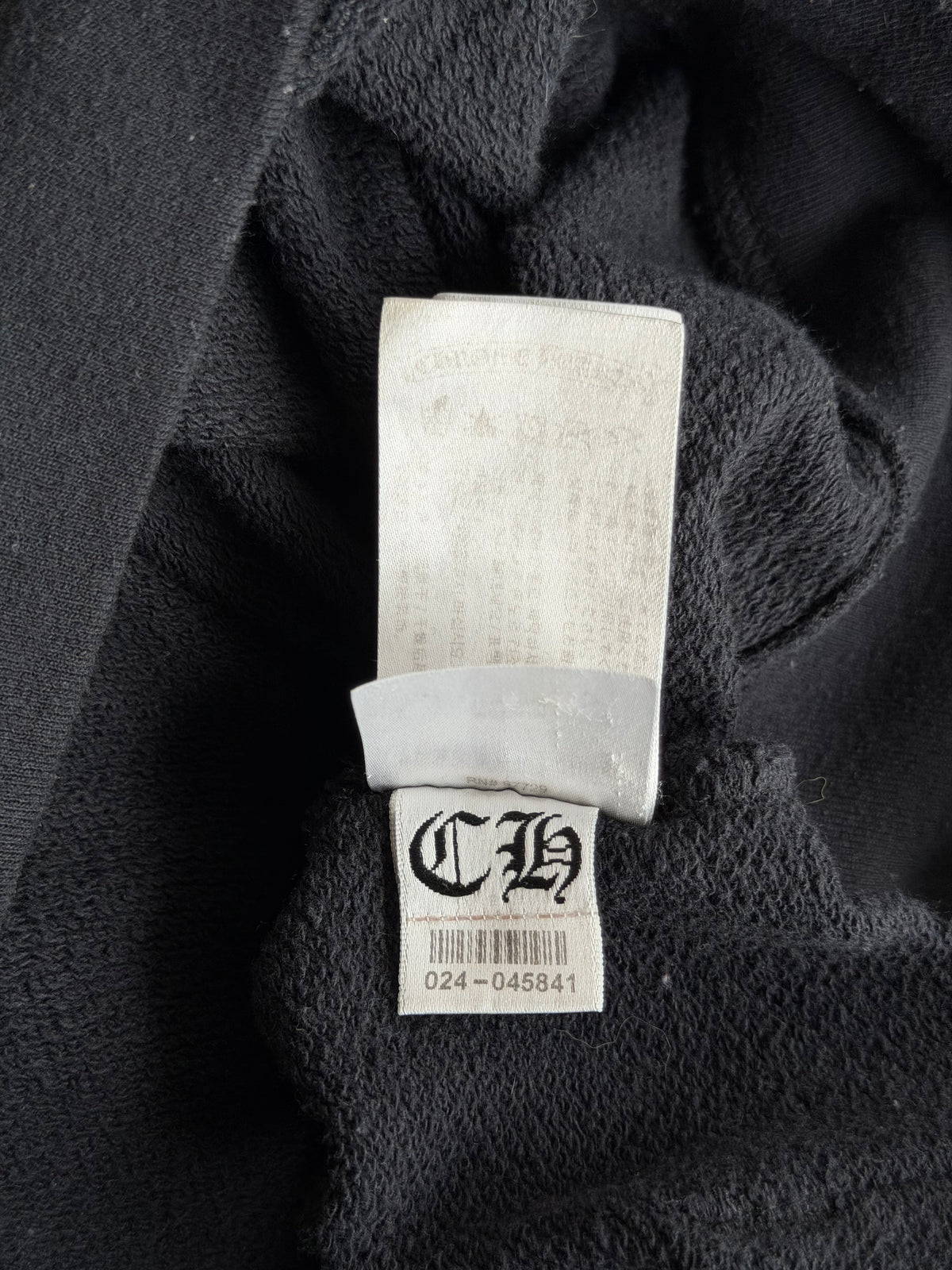 Chrome Hearts Black USA Flag Scroll Logo Hoodie