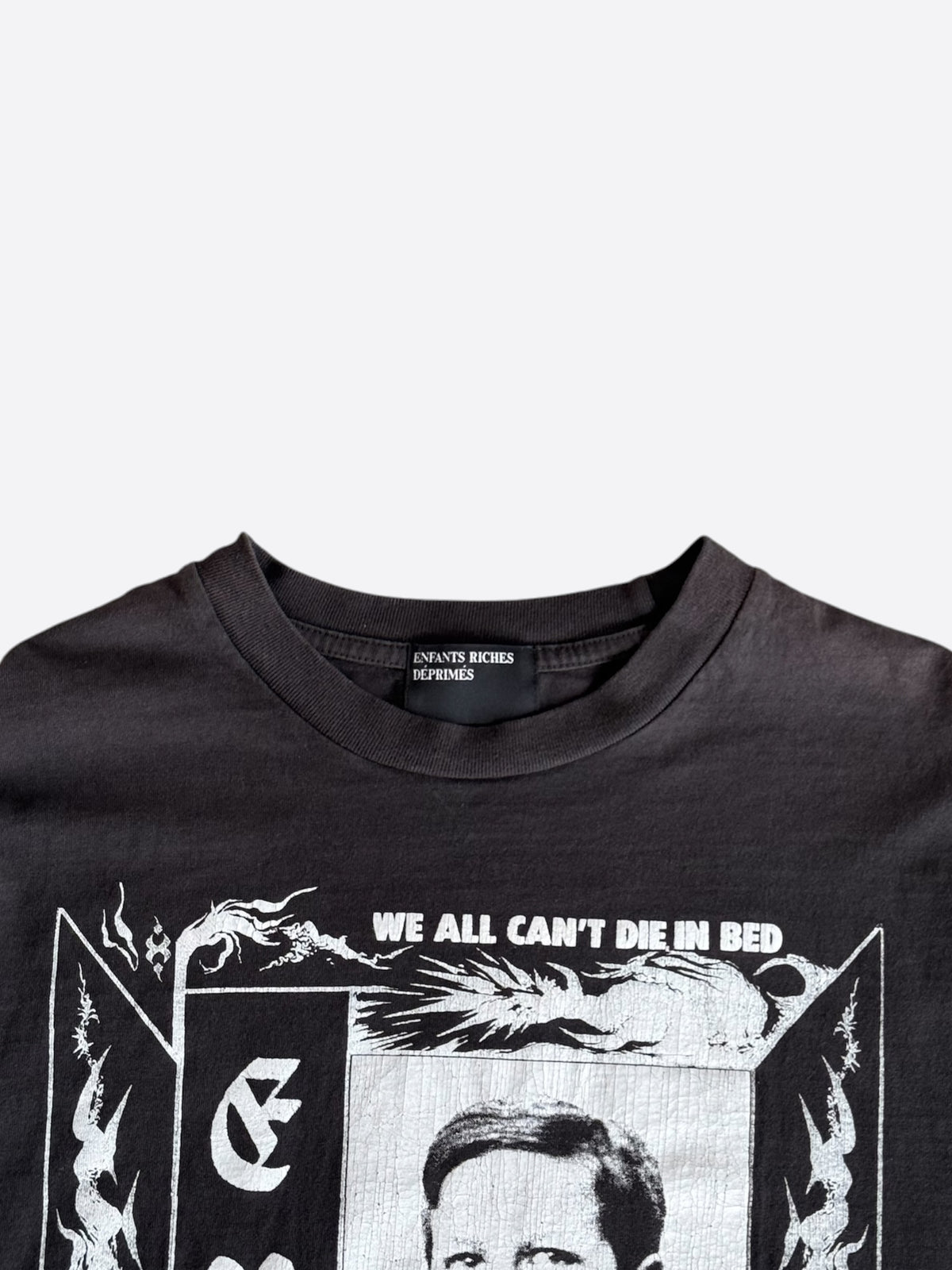 Enfants Riches Deprimes Faded Black & White We All Can't Die In Bed Longsleeve T-Shirt