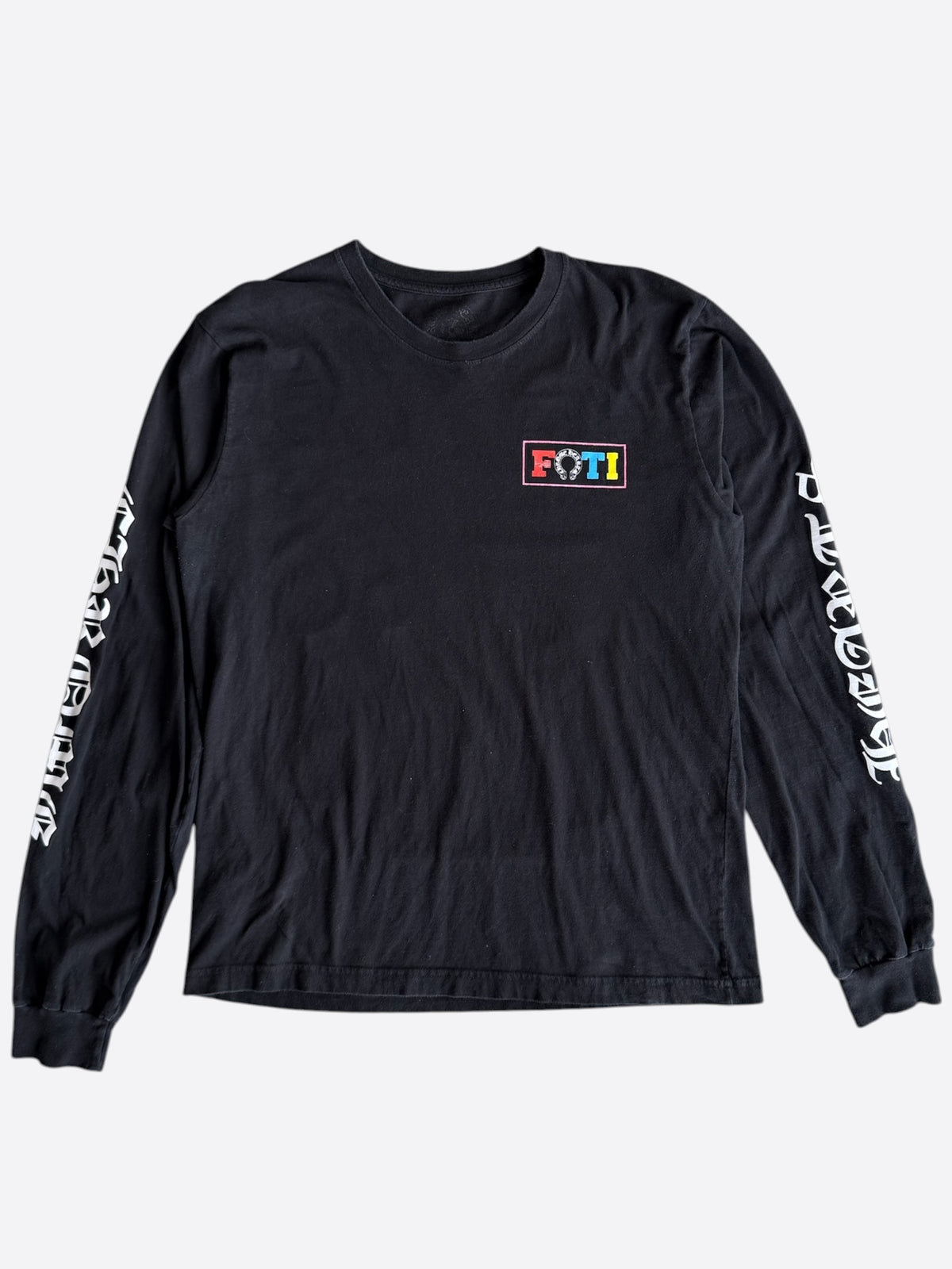 Chrome Hearts Black Multicolor Foti Logo Longsleeve T-Shirt