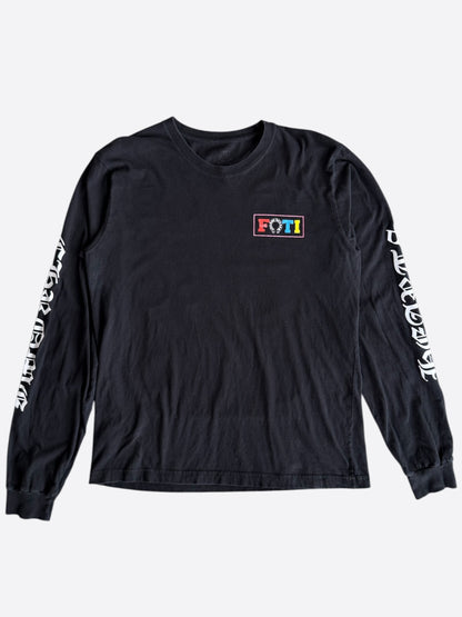 Chrome Hearts Black Multicolor Foti Logo Longsleeve T-Shirt