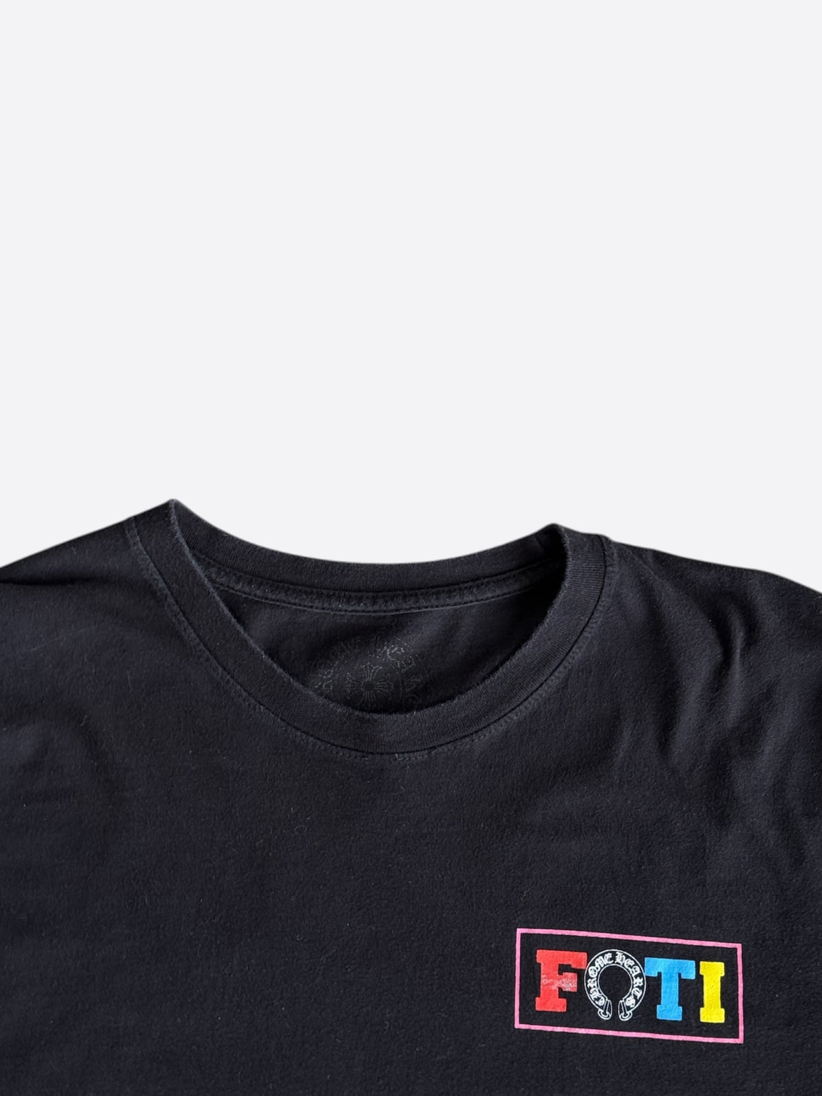 Chrome Hearts Black Multicolor Foti Logo Longsleeve T-Shirt