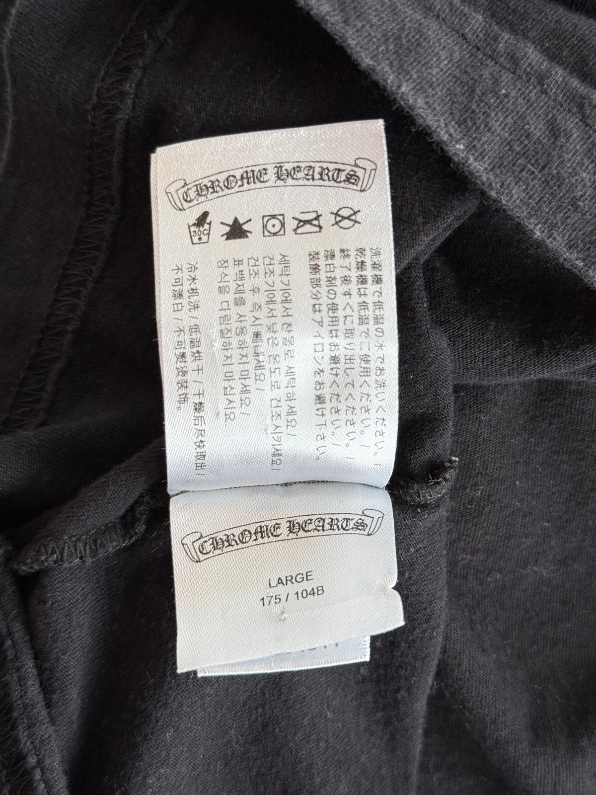 Chrome Hearts Black Multicolor Foti Logo Longsleeve T-Shirt