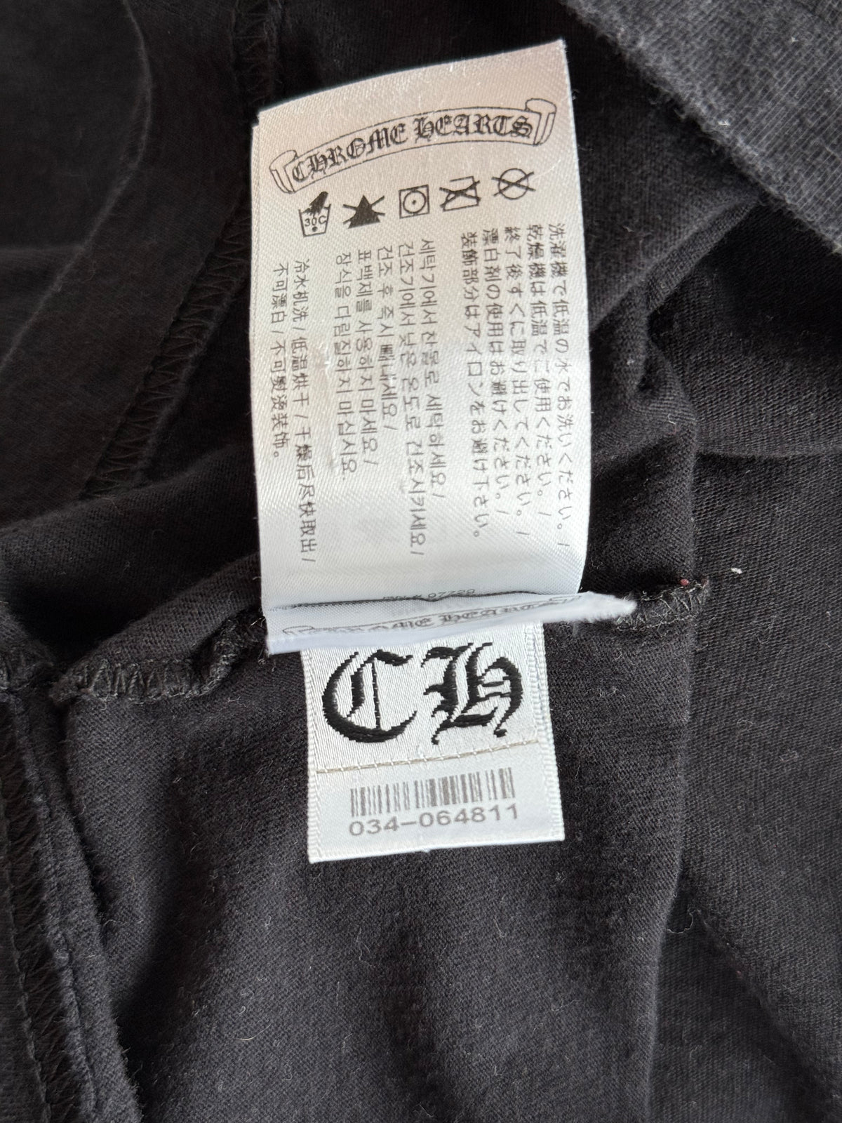 Chrome Hearts Black Multicolor Foti Logo Longsleeve T-Shirt