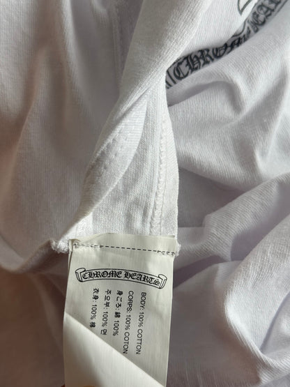 Chrome Hearts White & Black Cross Graphic Tank Top