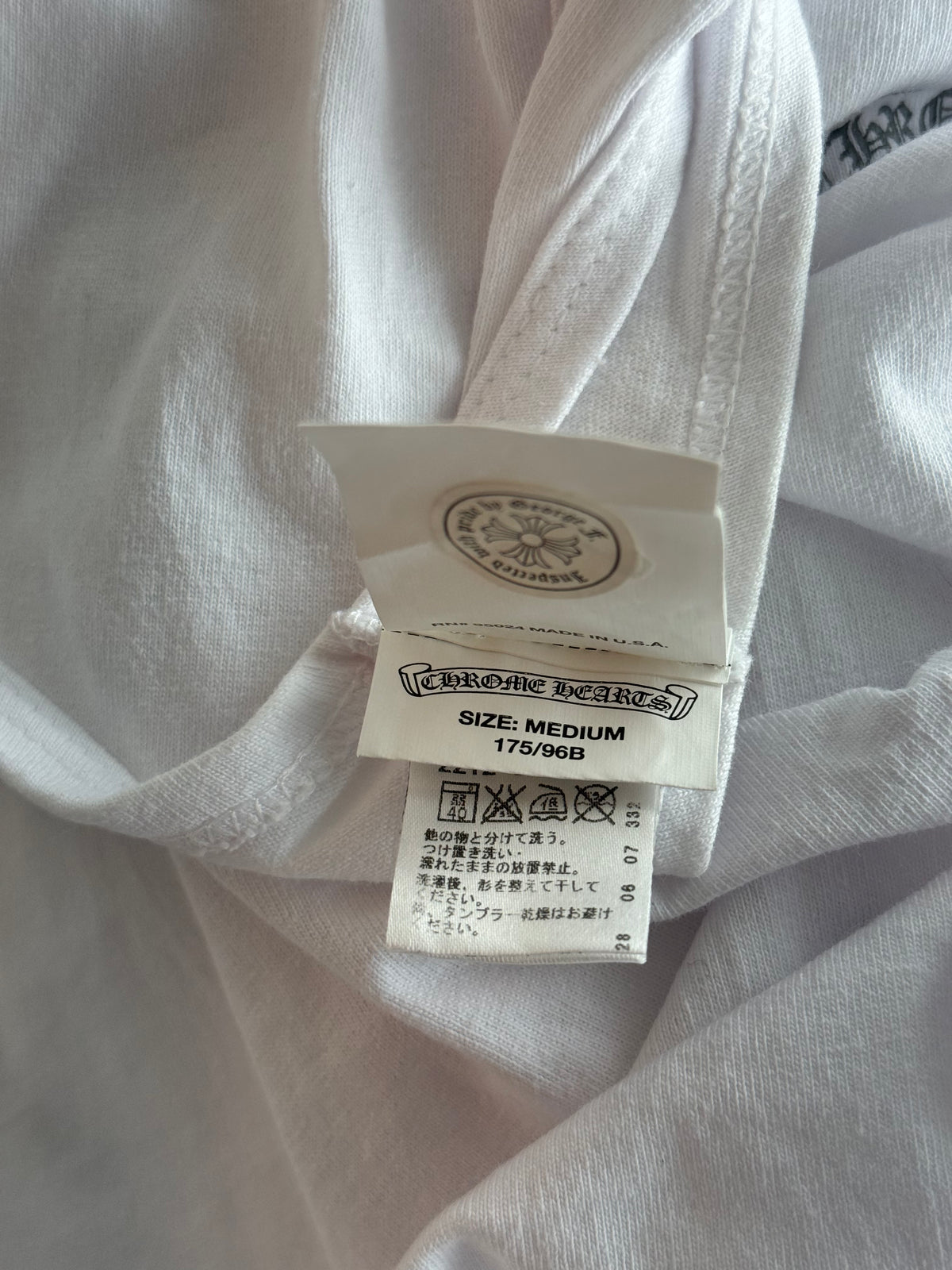 Chrome Hearts White & Black Cross Graphic Tank Top