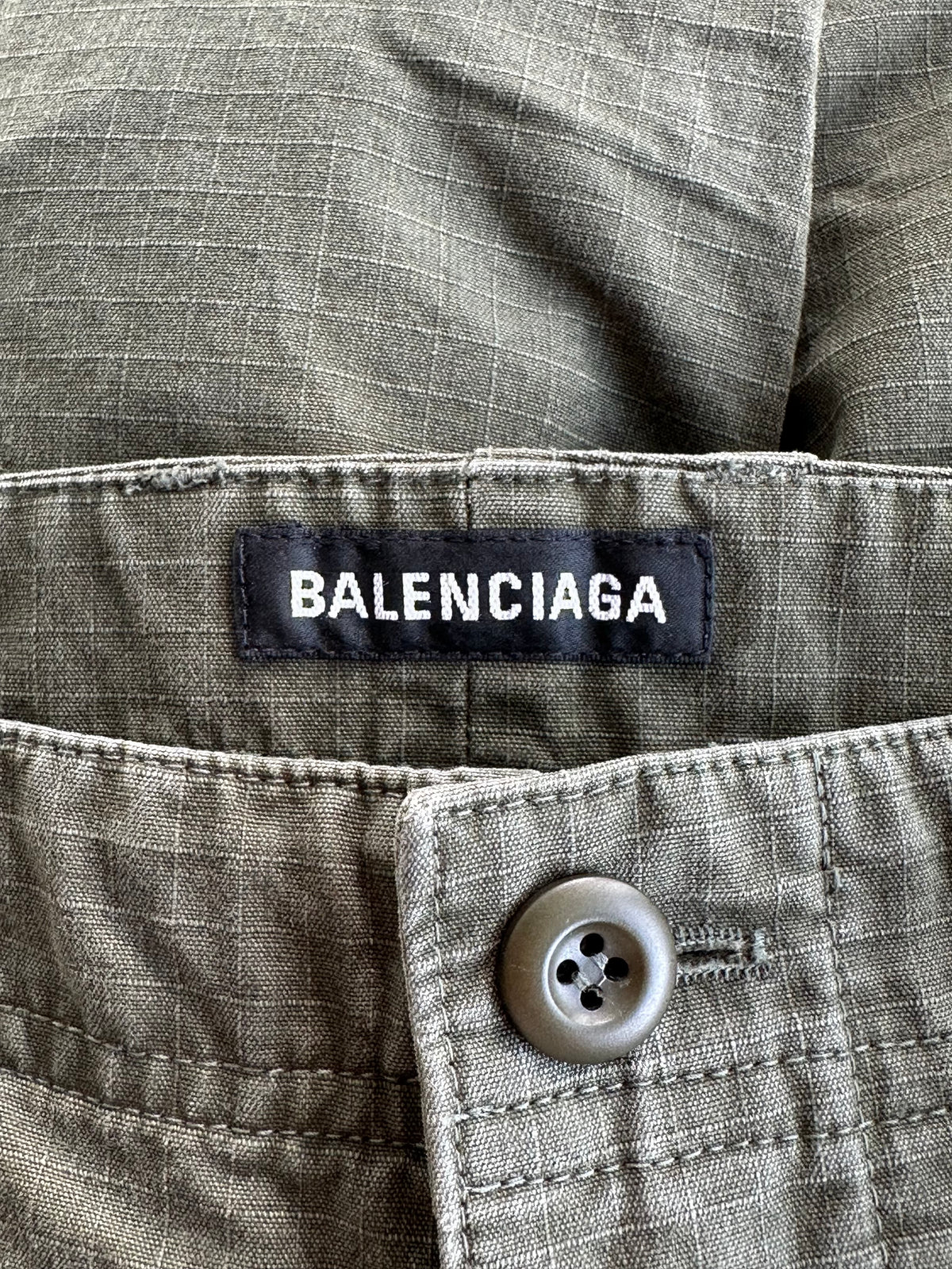 Balenciaga Olive Cargo Pants