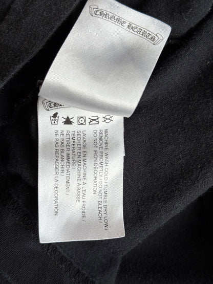Chrome Hearts Black Cross Jacquard Horseshoe Logo T-Shirt