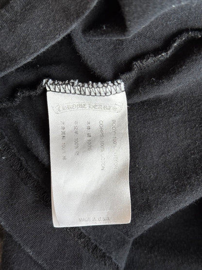 Chrome Hearts Black Cross Jacquard Horseshoe Logo T-Shirt