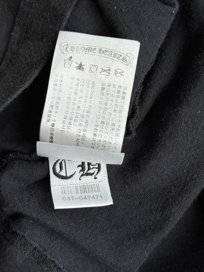Chrome Hearts Black Cross Jacquard Horseshoe Logo T-Shirt