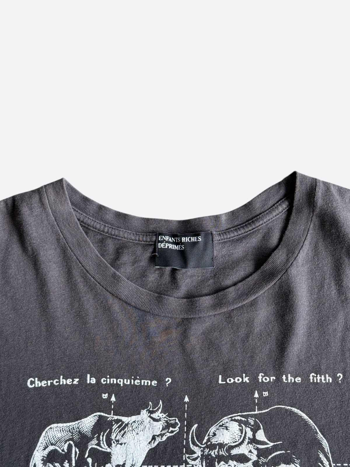 Enfants Riches Deprimes Faded Black & White Look For The Fifth Graphic T-Shirt