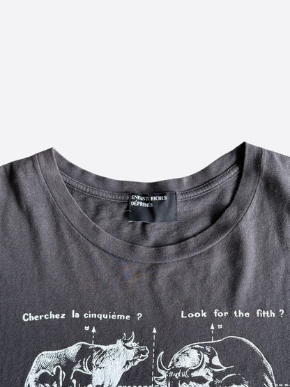 Enfants Riches Deprimes Faded Black & White Look For The Fifth Graphic T-Shirt