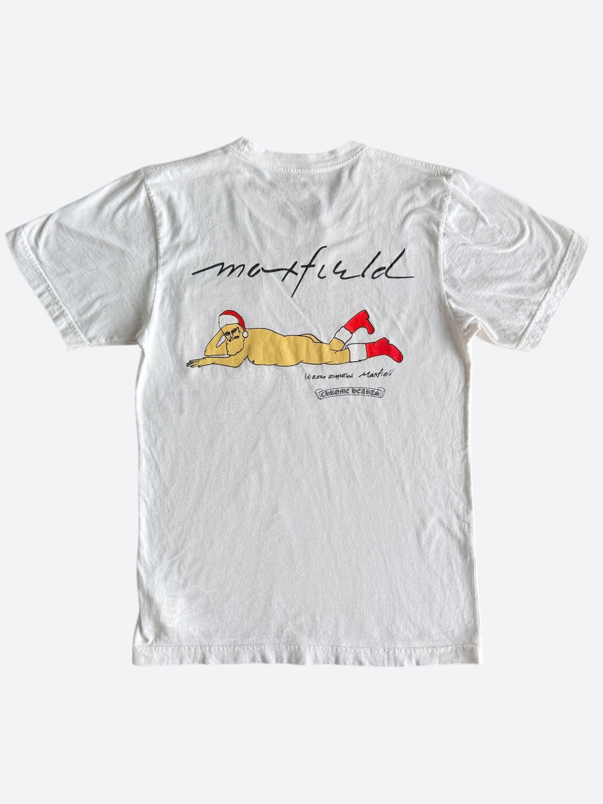 Chrome Hearts Maxfield Matty Boy White Sex Records Santa Claus T-Shirt