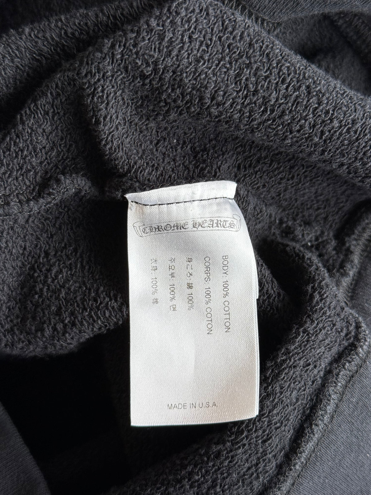 Chrome Hearts Matty Boy Black Chomper Sweater