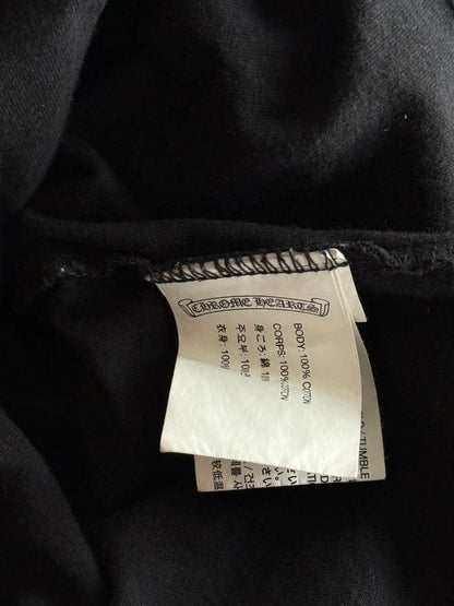 Chrome Hearts Black & White Horseshoe Logo Longsleeve T-Shirt