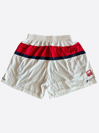 Balenciaga White, Red & Navy Soccer Shorts