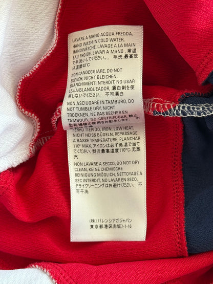 Balenciaga White, Red & Navy Soccer Shorts