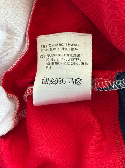 Balenciaga White, Red & Navy Soccer Shorts