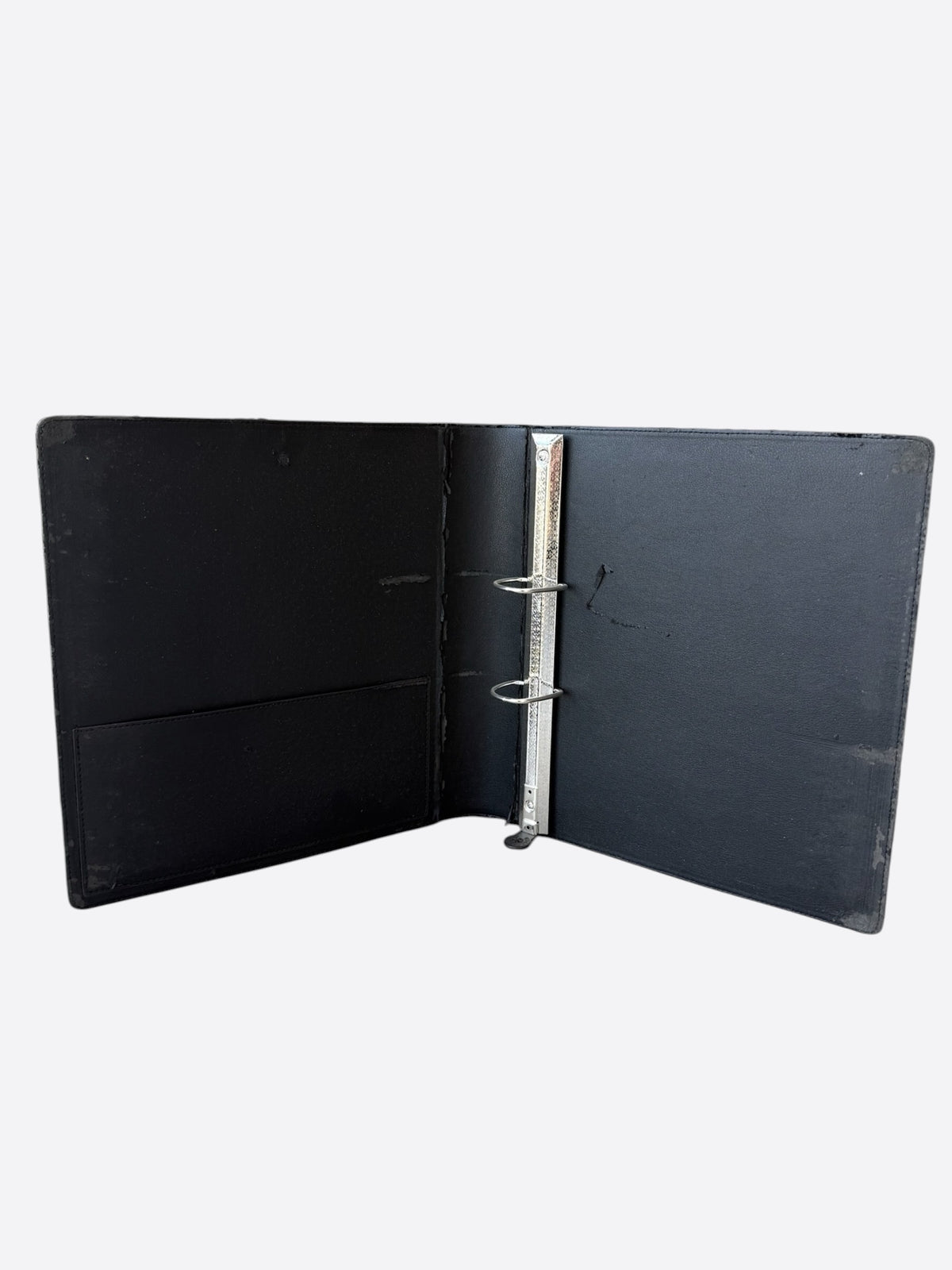 Chrome Hearts Black Leather Binder
