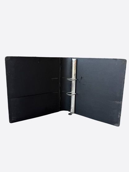 Chrome Hearts Black Leather Binder