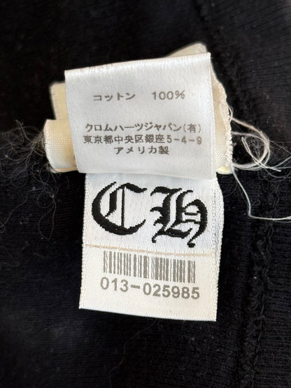 Chrome Hearts Black & White Embroidered Cross Logo Beanie