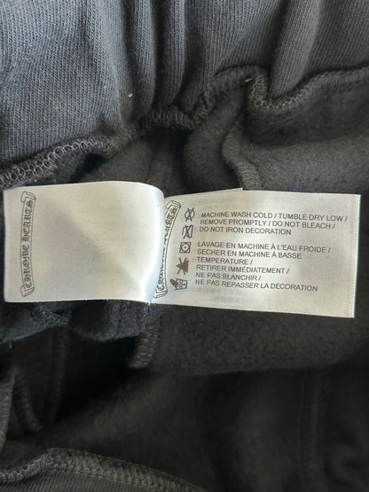 Chrome Hearts Black Floral Graphic Sweatpants