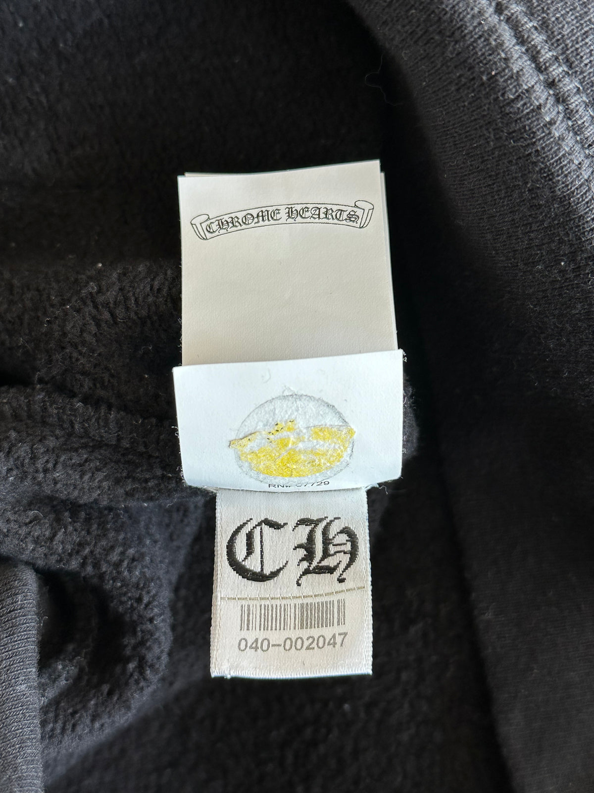 Chrome Hearts Black Triple Cross Patch Paper Jam Hoodie