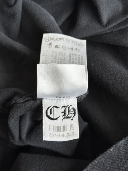 Chrome Hearts Black & White Cross Jacquard Horseshoe Logo T-Shirt