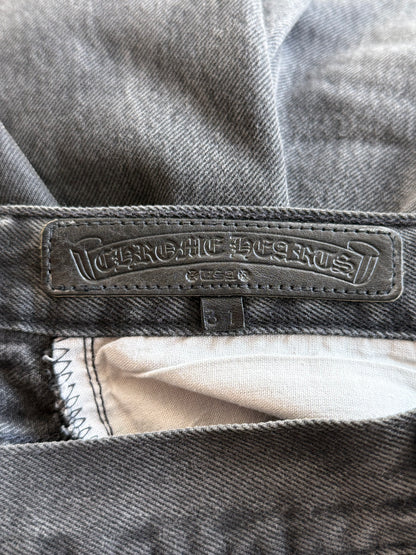 Chrome Hearts Levis Grey & Black Cross Patch Jeans