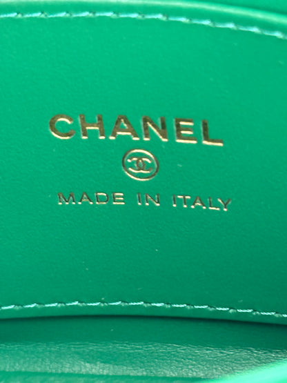 Chanel Green Quilted Nano Kelly Bag